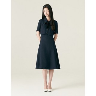 로엠 반팔 조직감 2in1 원피스