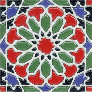 유럽식 빈티지 꽃무늬 타일 300개 빈티지타일 유럽타일 꽃무늬타일 데코타일 패턴타일, 1개, TF1217