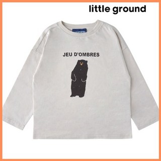 리틀그라운드8 데님인더박스 베어드랍숄더티셔츠 아동 티셔츠