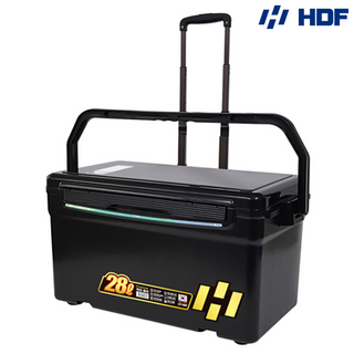 해동 HB-1831 카리스마 캐리어 아이스박스 28리터 갈치 한치 갑오징어, 화이트BK, 1개