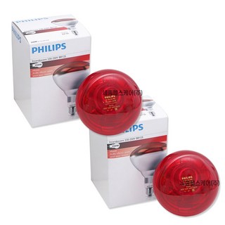 필립스 적외선램프 전구 250W, IR 250W, 2개