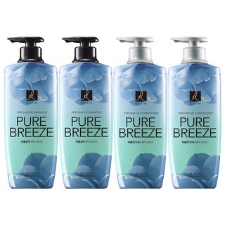 엘라스틴 퓨어브리즈 퍼퓸 샴푸 1개+컨디셔너 1개 600ml, 2개
