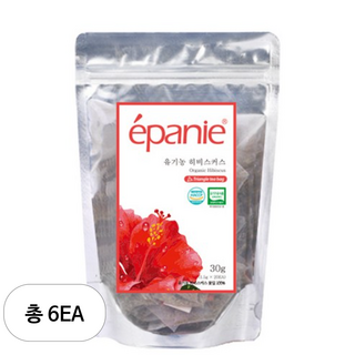 에빠니 유기농 히비스커스 허브차, 6개