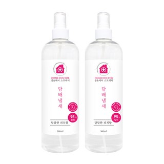 더허브샵 홈닥터 룸 앤 에어 탈취 스프레이 담배냄새 본품, 2개, 500ml