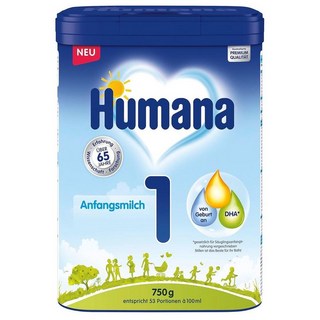 Humana 독일 1단계 아기분유, 1개, 750g