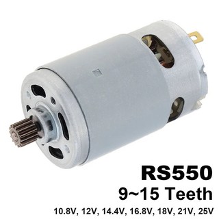 드릴 스크루드라이버용 하이 토크 기어 박스 마이크로 전기 모터 RS550 DC 10.8V 12V 9 11 13 14 톱니, 01 10.8V_03 12Teeth