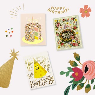 라이플페이퍼 생일카드