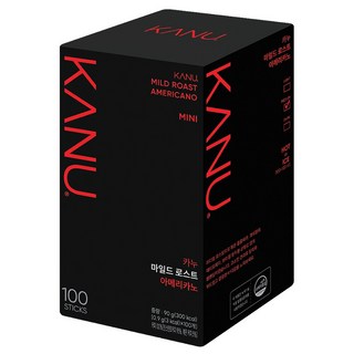 카누 콜롬비아 블렌드 마일드 로스트 아메리카노 원두커피믹스, 0.9g, 100개입, 1개