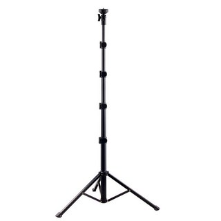 LUCKIER 하이엔드 2in1 블루투스 삼각대 셀카봉 130cm 블랙, 160cm 셀카 스틱 (휴대 전화 클립 제외), 1개