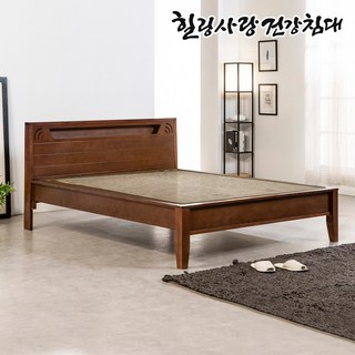 [돌침대TV 힐링돌침대] S009Q 일반보료 2인용 분리난방 퀸 돌침대 홍맥반석 기본석 기본조절기 전기안전인증 열판, 홍맥반석 + 일반보료 + 기본조절기