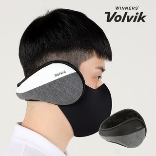 볼빅 남성 배색 골프 귀마개 VBAFAW 09-10, 10BK-블랙