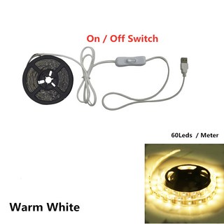 DC 5V 램프 USB 모션 LED 백라이트 TV 주방 스트립 핸드 스윕 흔들기 ON OFF 센서 라이트 다이오드 조명 방수, Warm White Switch, 3m, 1개