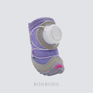 BONBONS 강아지 다이얼 운동화 미끄럼방지 신발 ver2, 보라, 1세트