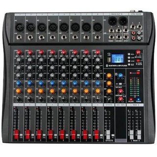 오디오 음향 디지털 믹서 오인페 호환 dj 컨트롤러 사운드 믹싱 테이블 카드 전문 pc 콘솔 인터페이스 콘솔 프로 장비 8 채널, 1) C8