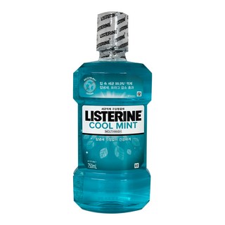 리스테린 쿨민트 구강청결제, 750ml, 2개