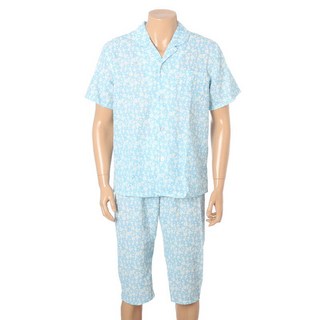 비너스 <역시즌 초특가 할인>남성 잔꽃나염 주름가공 쿨지지미 잠옷VPA4434M