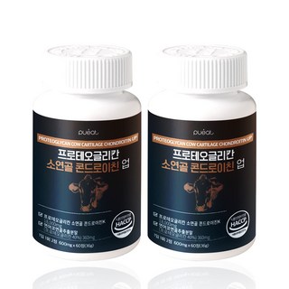 순수한건강 콘드로이친 소연골 프로테오글리칸 고함량 18 000mg, 2개, 60정