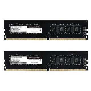 TEAMGROUP 엘리트 DDR4 32GB 키트 (2 x 16GB) 3200 CL22 데스크탑 메모리 모듈 RAM 업그레이드 (TED432G3200C22DC01), 3200MHz- 16GB Kit (2x8GB)