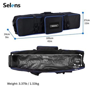 카메라백팩 dslr 가방 파우치 Selens 72cm 사진 조명 스탠드 카메라 가방 우산 삼각대 가방 사진 스튜디오 장비 용 방수 패드 지퍼 운반 케이스, 105cm