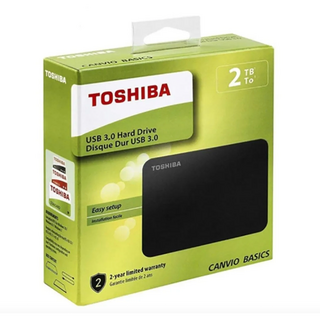 Toshiba Canvio Basics 2TB 휴대용 외장 하드 드라이브 USB 3.0, Black