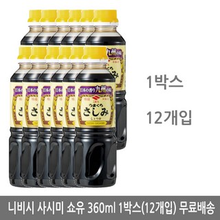니비시 사시미 간장 360ml x12병, 12개