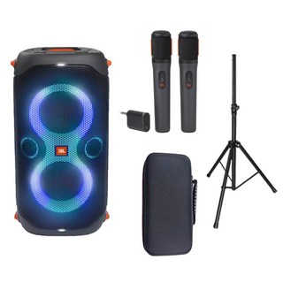 JBL 블루투스 스피커 파티박스110 PARTYBOX110+PARTYBOX WIRELESS MIC+마이크 파우치+스피커스탠드 4종셋트