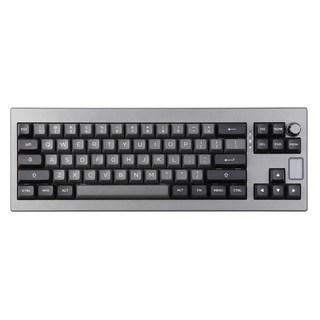 에포메이커 Shadow-X 70% 가스켓 마운트 핫스왑 지원 2.4Ghz/블루투스/USB-C 유무선 키보드, Black Silver, Wisteria (Linear) Switch