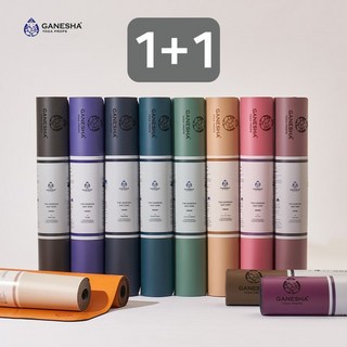 더 가네샤 요가매트 오리진 5MM 1+1, Warm Gray, 2개