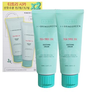브링그린 티트리 시카 수딩 크림 플러스 100ml, 2개