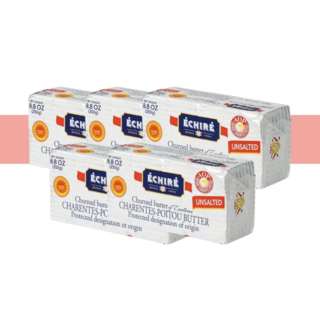 에쉬레 AOP 무염 버터 250g 5개 보냉포장 포션 이즈니 생메르 브릭