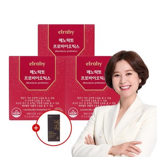 휴온스 엘루비 메노락토 프로바이오틱스 30캡슐 3개 갱년기유산균, 30정