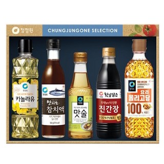 청정원 정성10호 25년 추석 선물세트 4개 카놀라유 참치액 맛술 진간장 올리고당, 4세트