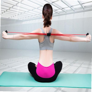 가정용 필라테스 근력 라텍스 고무줄스트레칭트레이너, 퍼플