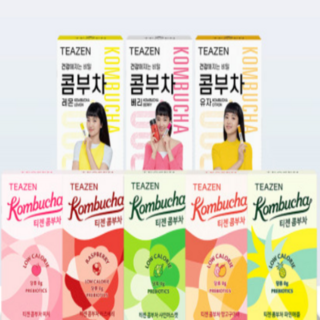 티젠 콤부차 8가지맛 혼합구성 80스틱 + 보틀증정, 1세트, 단품