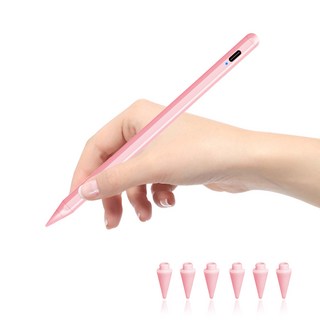 CCAGU 아이패드 펜슬 터치펜 iPad 호환용 초미세 스마트펜 애플펜슬프로 usb-c 짭플펜슬 1개 핑크 상품 이미지