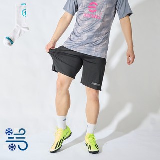 RURAISE 남여공용 컴포트 리플래팅 쿨 기능성 5부 에어 반바지 축구반바지 풋살반바지 운동반바지 빅사이즈반바지 (스포츠양말 지급)