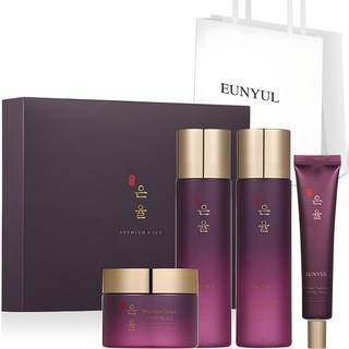 은율 프리미엄 한방 4종 세트 + 쇼핑백 랜덤발송, 1세트 대표 이미지 - 부모님 화장품 선물 추천