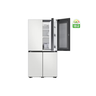 30만 비스포크 냉장고 4도어 852L 빅아이스/큐브 UV탈취 바꿔보상 새틴화이트+새틴베이지, RF85DB9131APW9