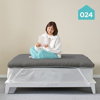 (당일출고+무료반품) 024홈 국민토퍼 매트리스 침대 바닥 매트릭스 두꺼운 1인용 푹신한 수면매트 (보관가방 리뷰 이벤트)