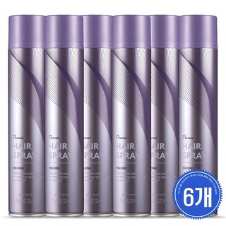 미샤 프로큐어 트랜스타일 홀딩 헤어 스프레이, 300ml, 6개