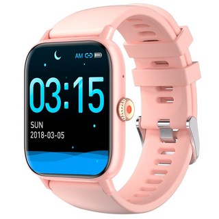 와피크 블루투스 통화가능 어린이 스마트워치 Z8 생활방수 한글판 1.91인치 GPS + 블루투스 4.8cm 핑크 상품 이미지