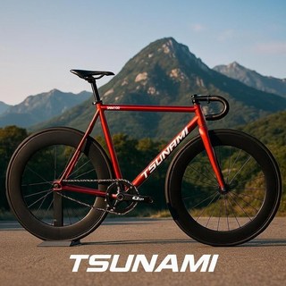 쓰나미픽시자전거 70와이드 레드와인 SNM100 전후방브레이크포함, (관세포함) M, 1개, 165cm