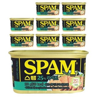 스팸 25% 스펨 라이트 햄 통조림 200g 9개