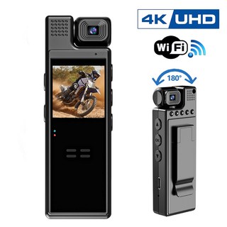 EMITAIM wifi 4K 휴대용 미니 액션캠 카메라 크로니클 바디캠 녹음기 블랙박스 이동감지 야시렌즈, YHD398Pro