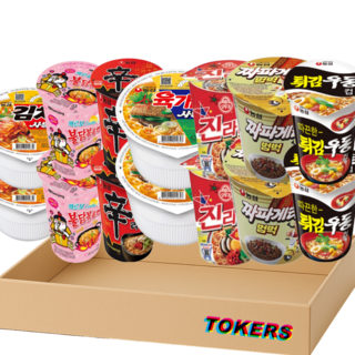 [톡커스] 컵라면 소컵 7종 세트 2개입