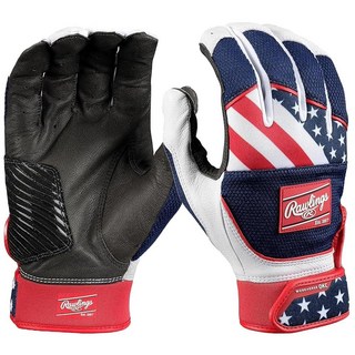 Rawlings | WORKHORSE OKC 패스트피치 소프트볼 배팅 장갑 | 블랙 | 성인용 미디엄, 화이트