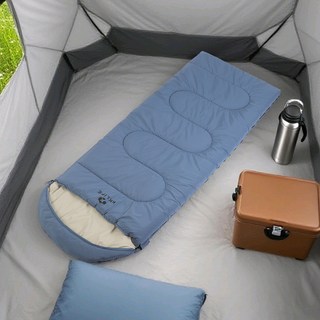 크크라이프 방수 머미형 사계절용 캠핑 침낭 220 x 80cm, 1개, 블루(right)