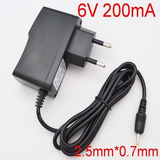 1PCS 6V200mA AC 100V-240V 변환기 엇 바꾸기 전력 접합기 DC 6V 0.2A 200MA 공급 EU 마개 2.5mm x 0.7mm, [01] 6V 200mA, [01] EU plug, 1개