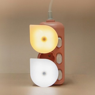 룸인커머스 LED 콘센트형 퐁퐁 취침등 수면무드등 인테리어등 광센서 모션센서, 모션센서_전구색