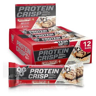 BSN 비에스엔 신타6 프로틴바 크리스피 버쓰데이 케이크 리믹스 57g x 12바 유청 단백질, 12개, 684g